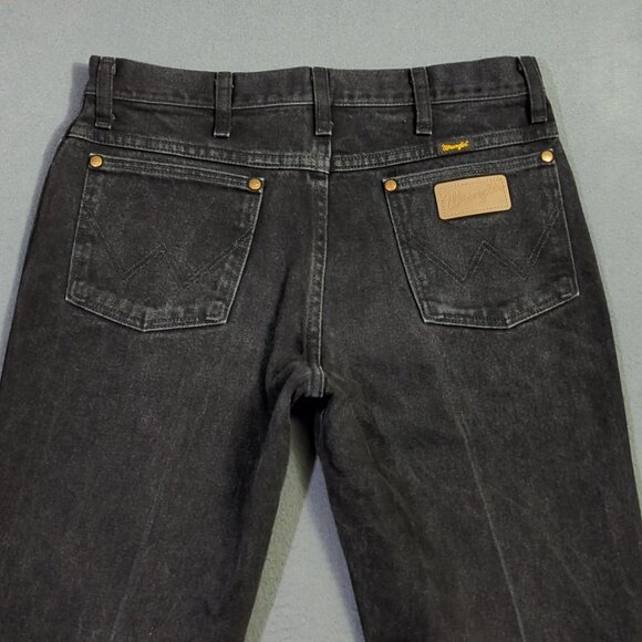 Wrangler Jeans Men's 32x30 Fits 32x28 Black 936 WBK Cowboy Cut Slim Fit - Picture 4 of 11